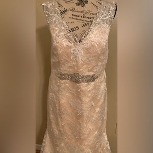 👑💍 IVORY & PEACH WEDDING DRESS 💍👑